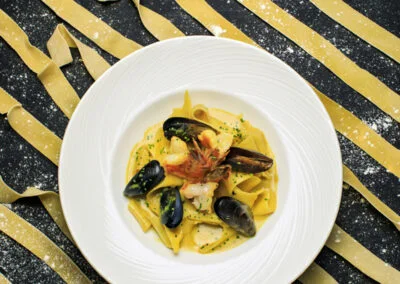 Pates Papardelle au curry
