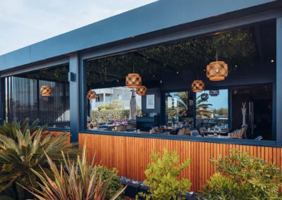 Facade du restaurant La Lucciola à Anglet