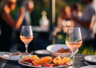 Apéro et antipasti sur la Terrazza