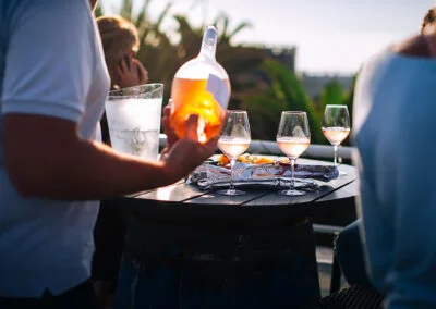 Apéro et antipasti sur la Terrazza