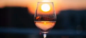 Coucher de soleil rosé