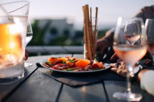 Apéro et antipasti sur la Terrazza
