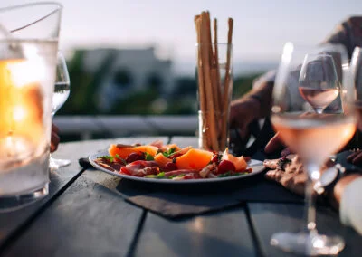 Apéro et antipasti sur la Terrazza